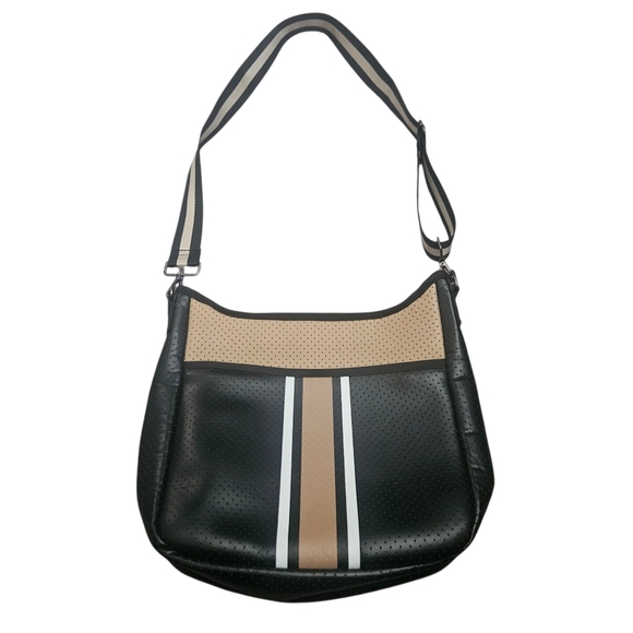 Haute Shore Blake Boss Crossbody Black And Tan Fall Travel - Picture 2 of 13
